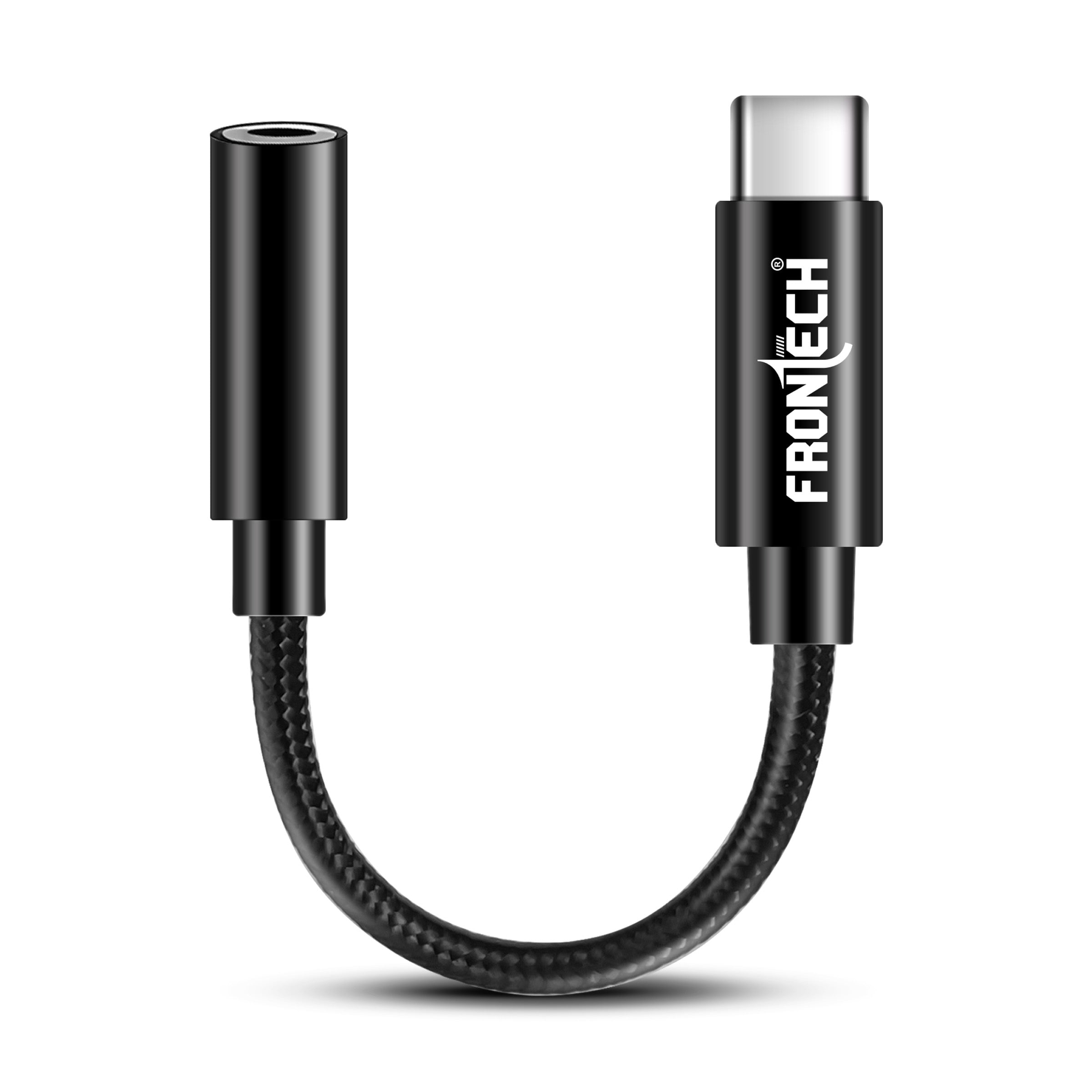 Frontech Audio Converter Type C to 3.5 mm Audio Jack Connector with DAC Headphone Converter Adapter (NC-0039) Frontech Audio Converter Type C to 3.5 mm Audio Jack Connector with DAC Headphone Converter Adapter (NC-0039)